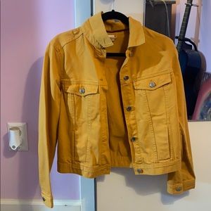 Mustard color H&M denim jacket Size S